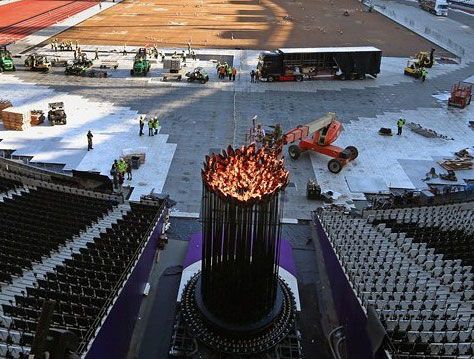 Image for MMU graduate delights crowds with Olympic cauldron